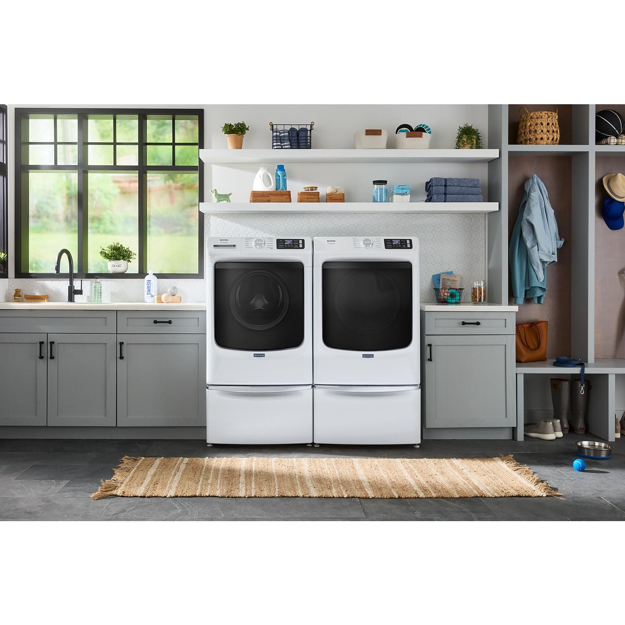 Maytag 7.4 Cu.Ft. White Gas Dryer with Pet Pro System - MGD7020RW - Large Capacity Laundry Solution for Pet Owners & Busy Families