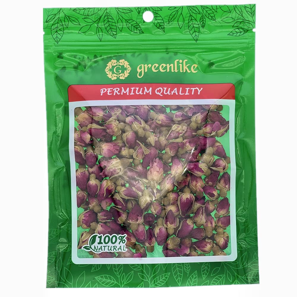 Organic Dried Rosebuds for Tea - 16oz Natural Rose Petals, Fragrant & Floral - Perfect for Herbal Tea, Relaxation & DIY Beauty Recipes