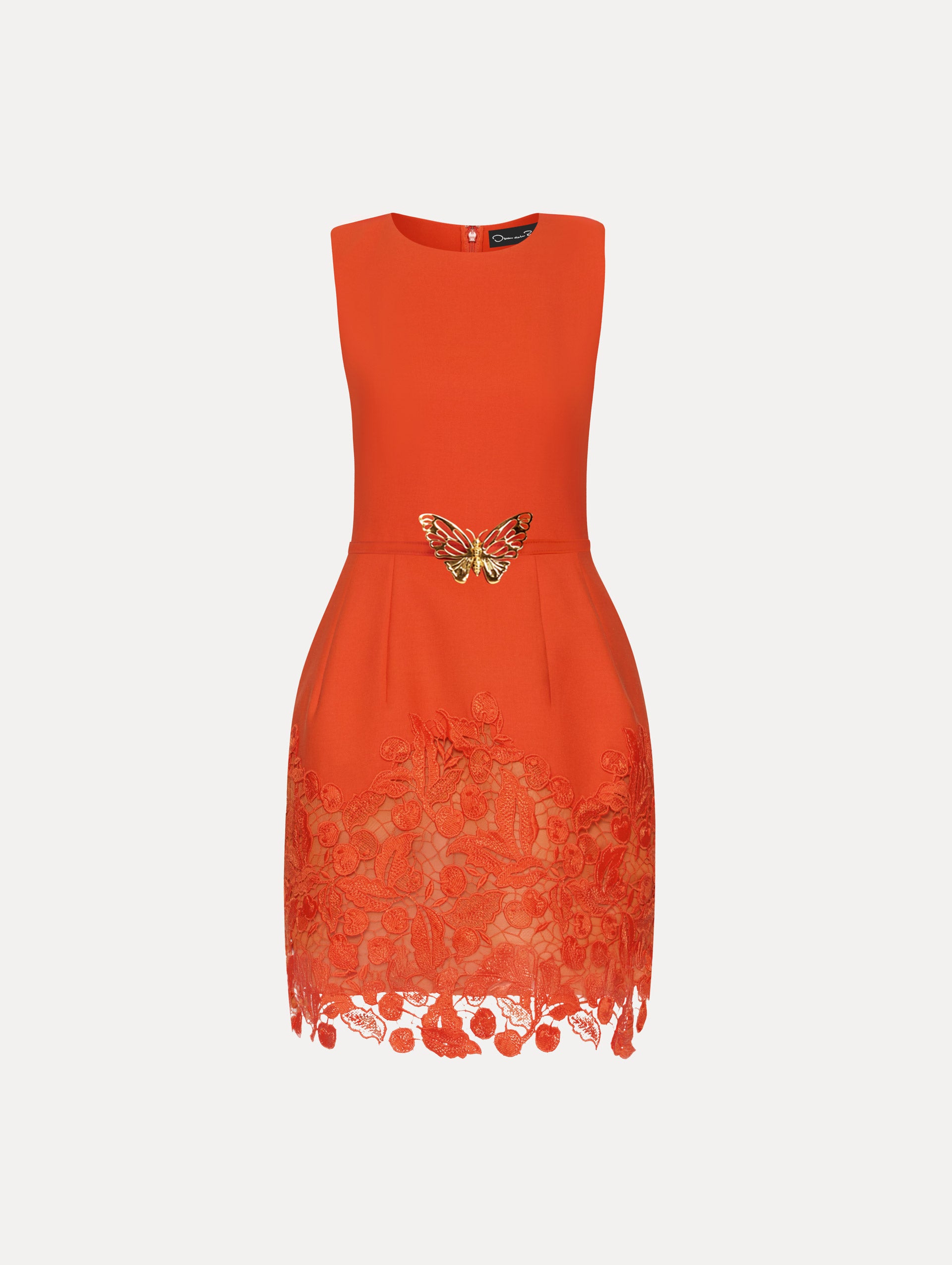 Elegant Cherry Guipure Lace Mini Dress - Sexy Floral Embroidered Party Cocktail Dress for Women | Perfect for Weddings, Date Nights & Special Occasions