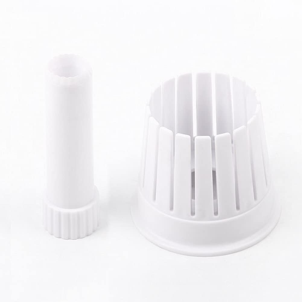 Blossom Maker Onion Slicer - Professional Vegetable & Fruit Cutter Tool for Perfect Fried Onion Rings - Easy Kitchen Gadget for Salads, Burgers & Appetizers (White)