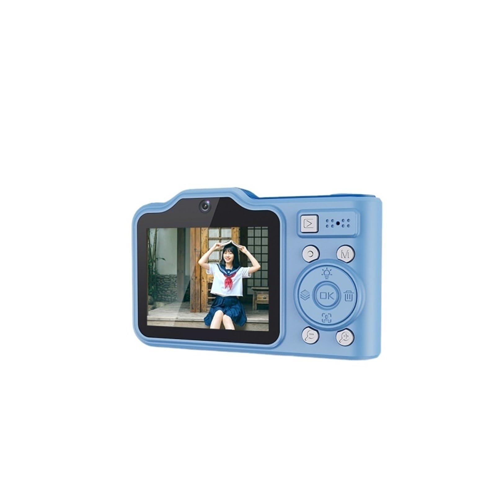 Vintage Digital Camera for Students - 48MP Compact Travel Vlog Camera with Card Slot (Black) | Perfect for Beginners, Travel Vlogging & Everyday Photography