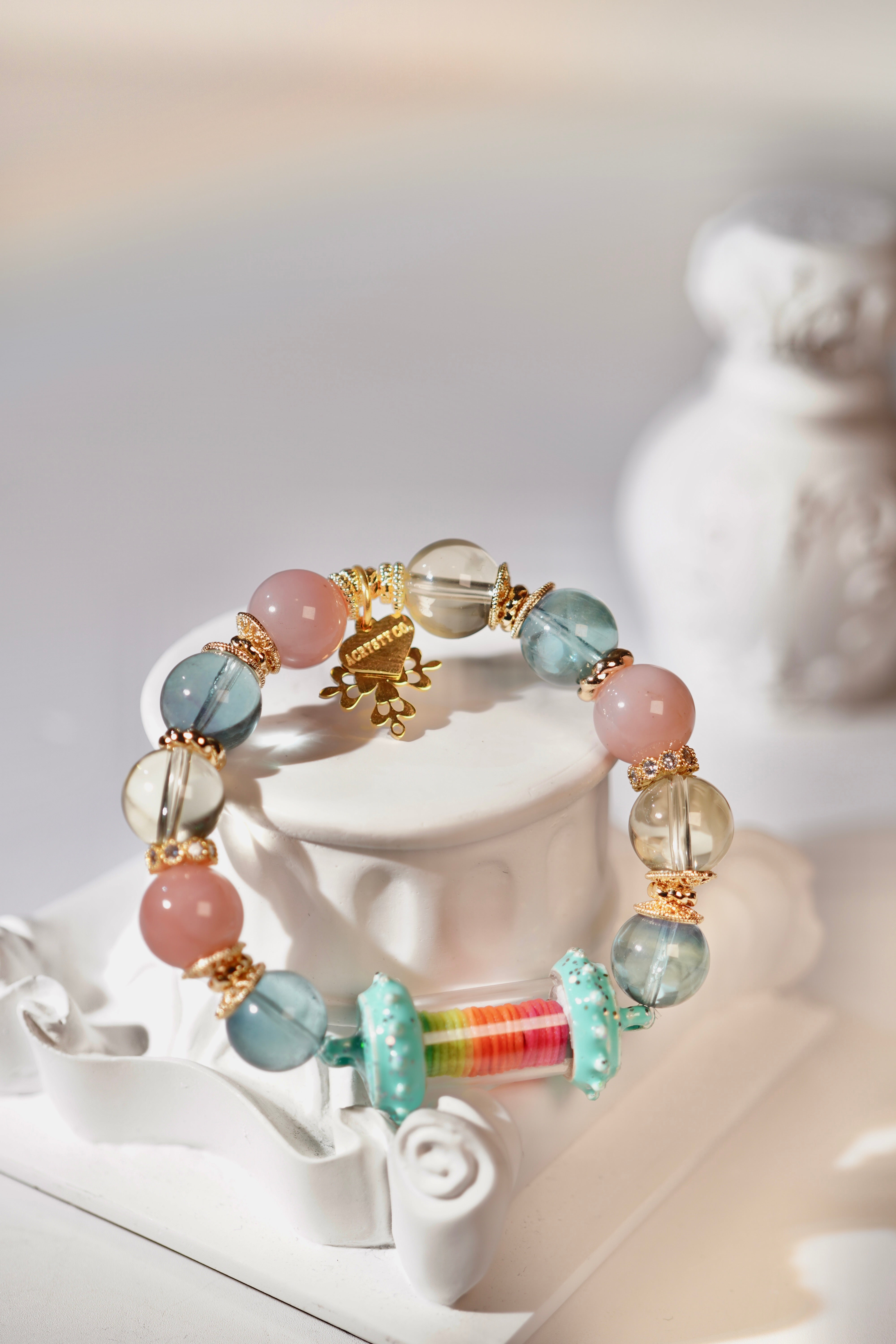 Prismatic Love Amulet - Elegant Crystal Pendant for Good Luck & Positive Energy | Perfect for Valentine's Day, Anniversary Gifts & Spiritual Healing Jewelry