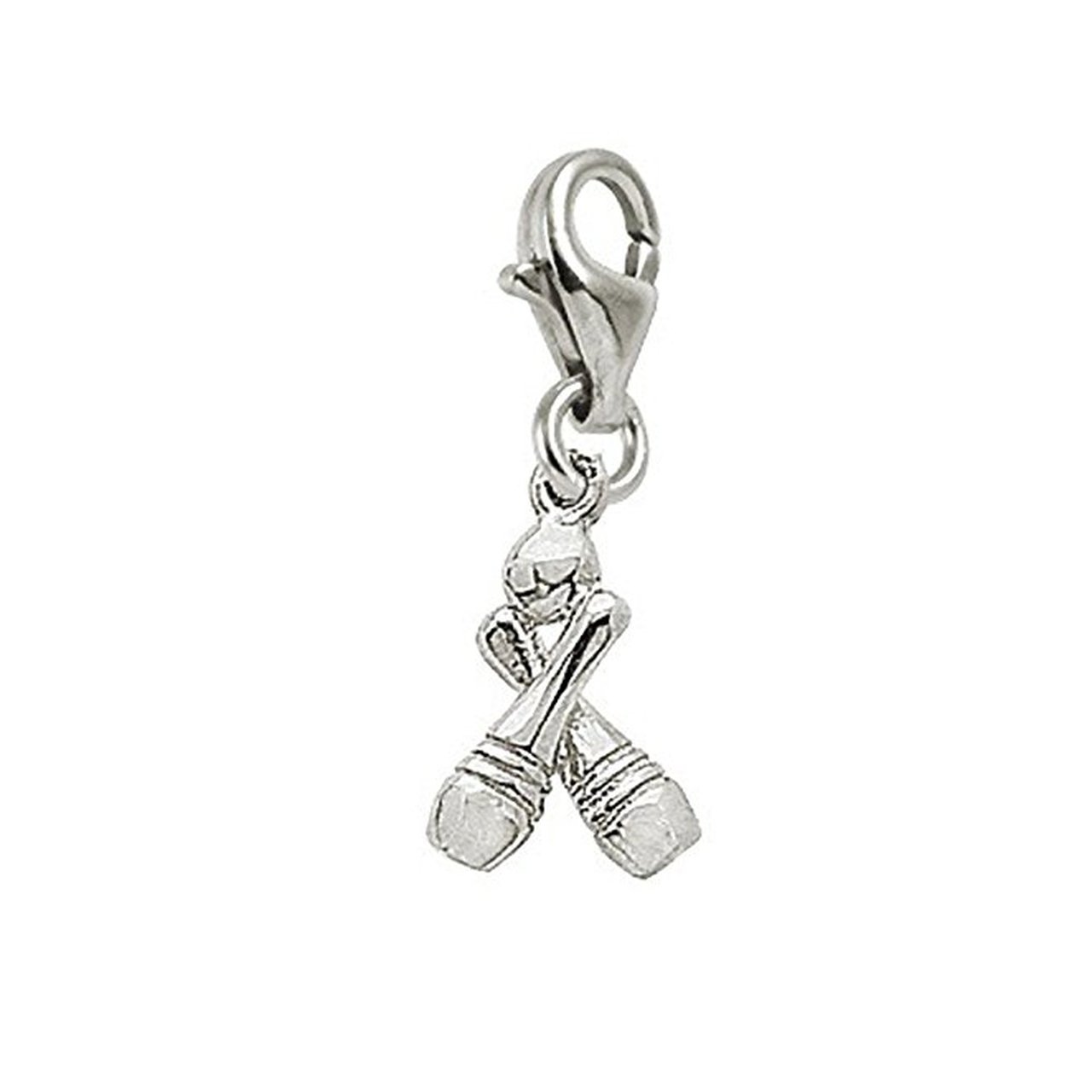 Bowling Charm Pendant with Lobster Claw Clasp - Jewelry Making Supplies for DIY Bracelets & Necklaces - Perfect for Sports Lovers & Bowling Enthusiasts