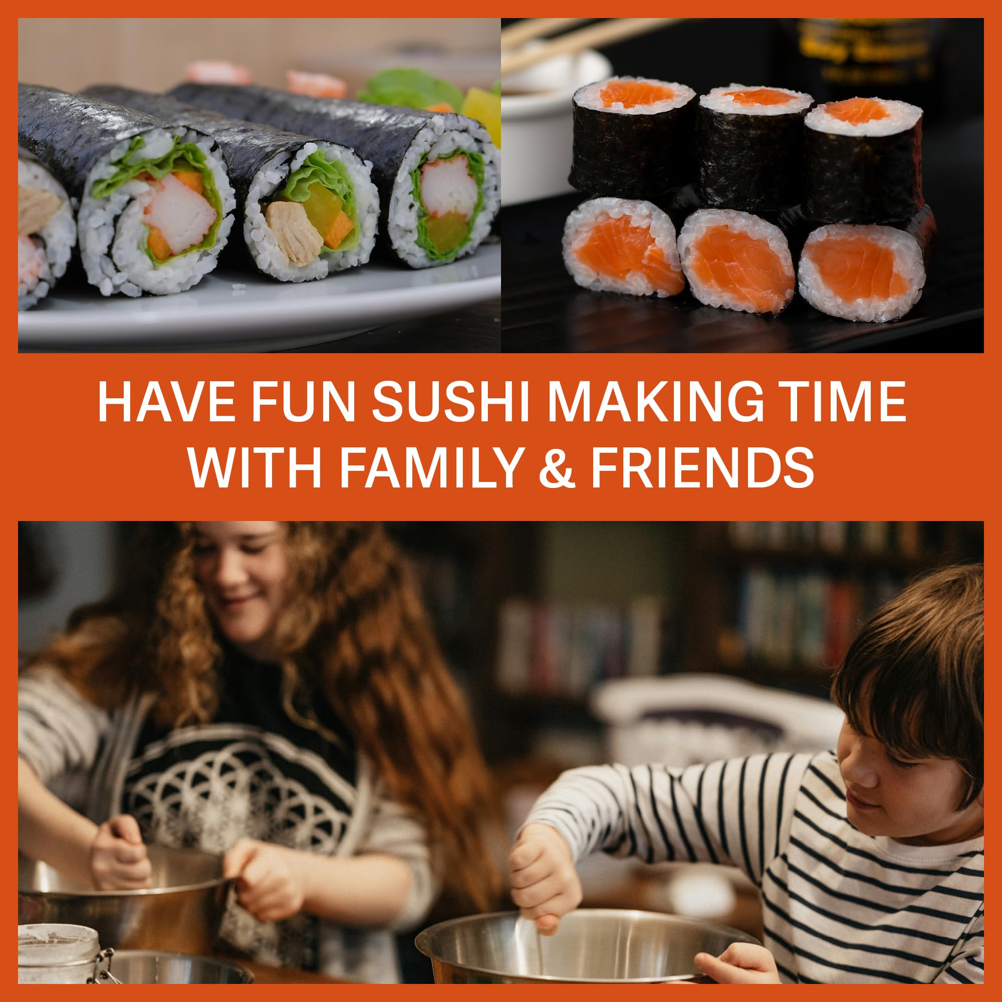 Premium Silicone Sushi Rolling Mat - BPA Free, Dishwasher Safe & Nonstick Kimbap Roller - Reusable, Easy to Clean DIY Sushi Maker for Homemade Sushi, Kimbap & Rice Rolls - Perfect for Japanese & Korean Cuisine (Pale Pink)