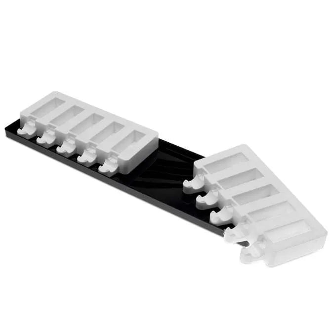 10-Piece Mini Rectangle Pop Mold Set - Perfect for DIY Candy, Chocolate & Ice Cube Making at Home