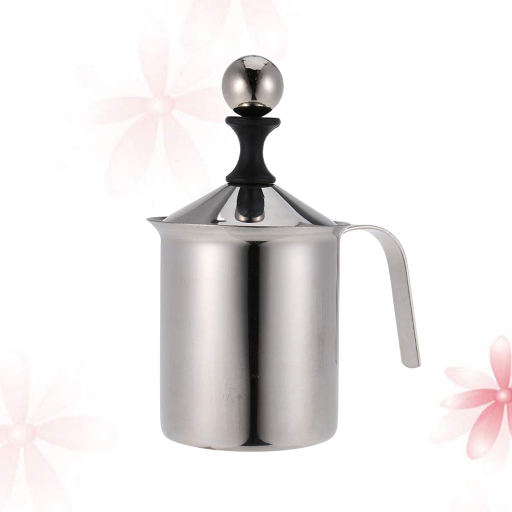DOITOOL Handheld Milk Frother - Manual Milk Mixer & Foamer for Coffee, Latte & Hot Chocolate - Perfect for Home, Office & Cafe Use