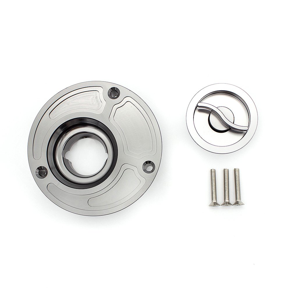 Aluminum Gas Fuel Tank Cap Cover for Ducati 748 916 996 998 848 1098 S/R Monster SuperSports - Universal Fit All Years - Durable Motorcycle Accessory for Road Trips & Daily Commuting
