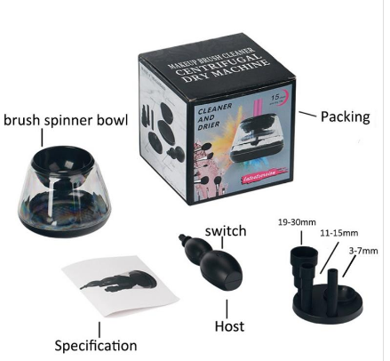 Electric Makeup Brush Cleaner - Automatic Cosmetic Brush Washer & Dryer for Fast Cleaning | Perfect for Home, Salon, and Travel Use