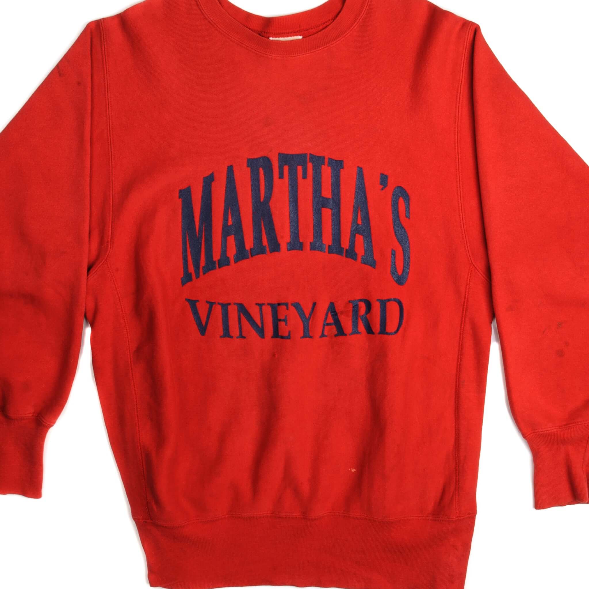 Vintage Champion Reverse Weave Martha's Vineyard Sweatshirt 1980s XL Made in USA - Retro Streetwear for Men & Women - Perfect for Casual Outfits, Gym, and Vintage Fashion Lovers
