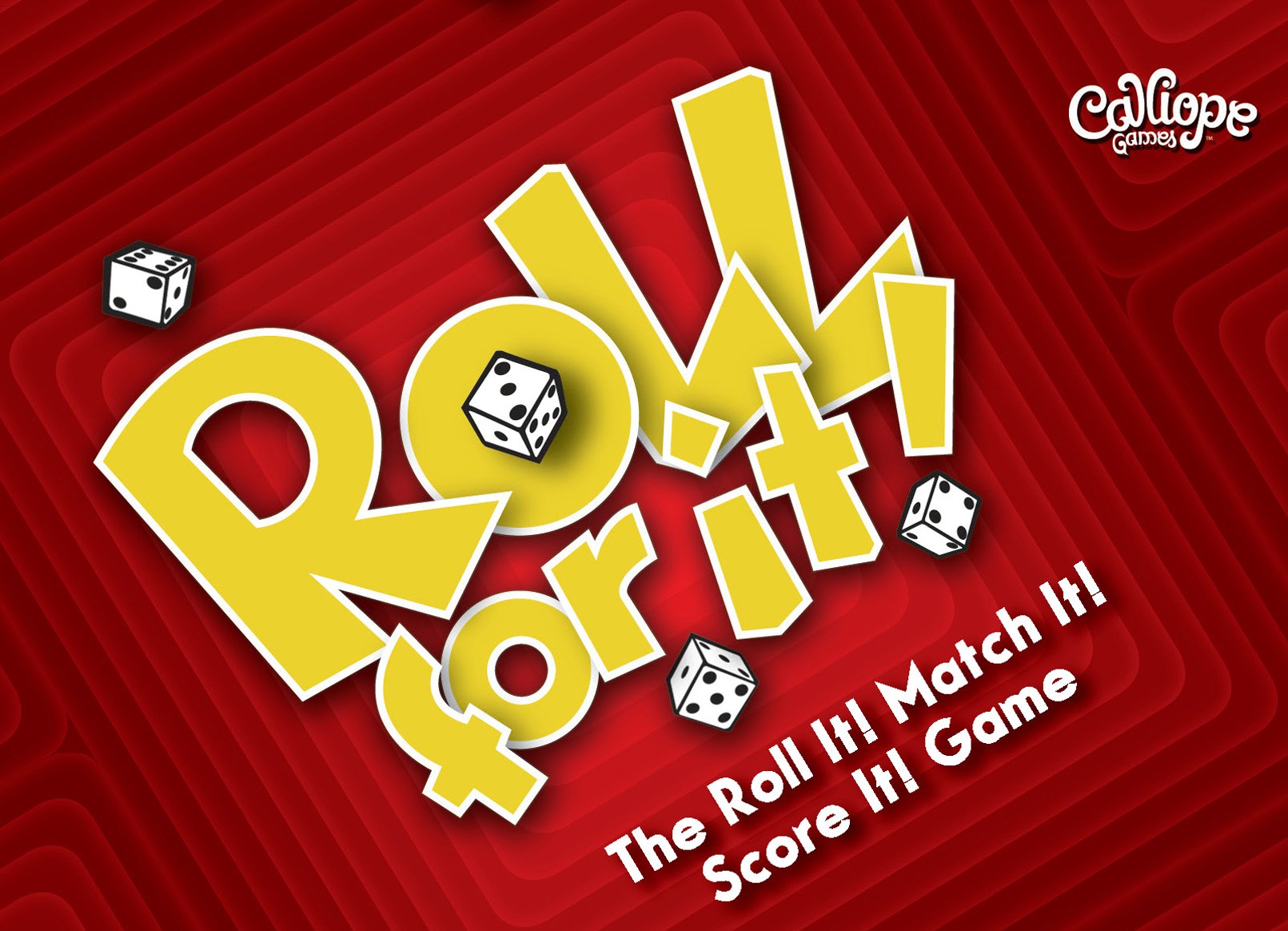 Calliope Games Roll For It! - Red Edition | Fun Family Board Game for Kids & Adults | Perfect for Parties, Game Nights & Travel