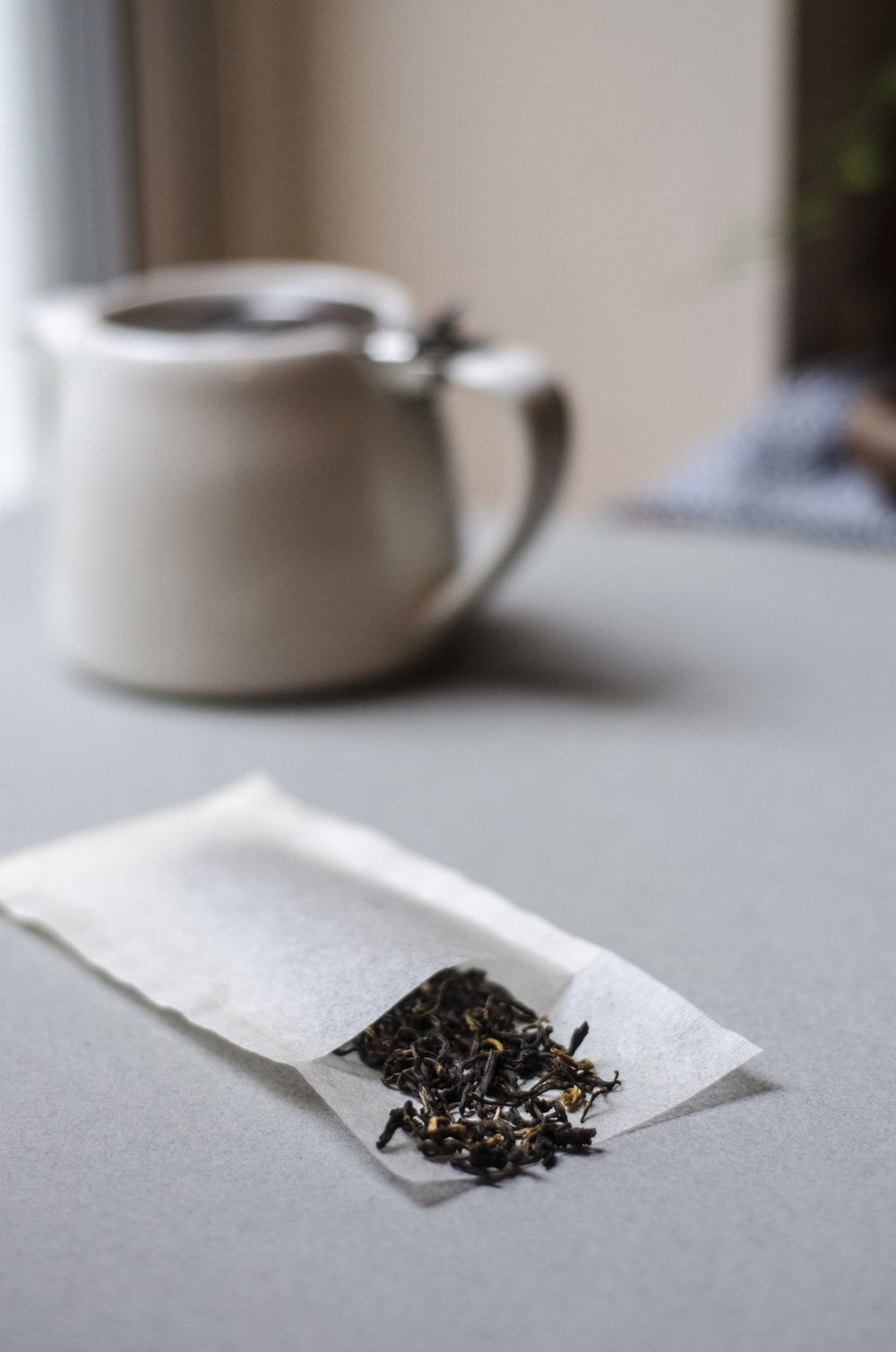 Finum Paper Filter Teabags - 100 Count Biodegradable Tea Bags for Loose Leaf Tea | Perfect for Home, Office & Travel Brewing | Compatible with Most Teapots & Mugs