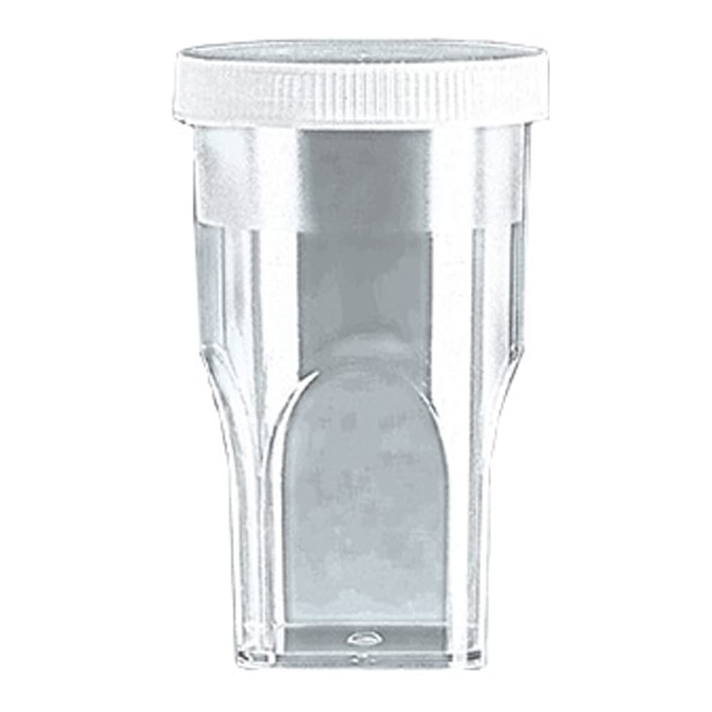 BrandTech 722055 1000-Pack 20mL Virgin Polystyrene (PS) Sample Cups with Lids - Compatible with Coulter Counter, Lab Testing, Medical & Scientific Research - Durable Disposable Labware for Particle Analysis & Cell Counting
