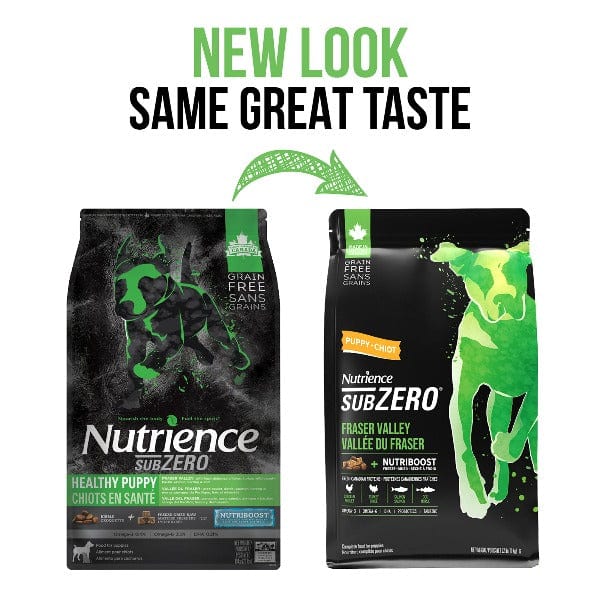 Nutrience SubZero Healthy Puppy Dry Dog Food - Fraser Valley Recipe | High Protein Grain-Free Kibble for Puppies | Perfect for Active Dogs & Training Treats