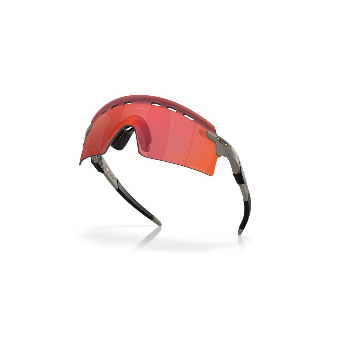 Oakley Encoder Strike Vented Matte Onyx/Prizm Trail Torch Sunglasses 0OO9235 923508 - Perfect for Hiking, Running & Outdoor Sports