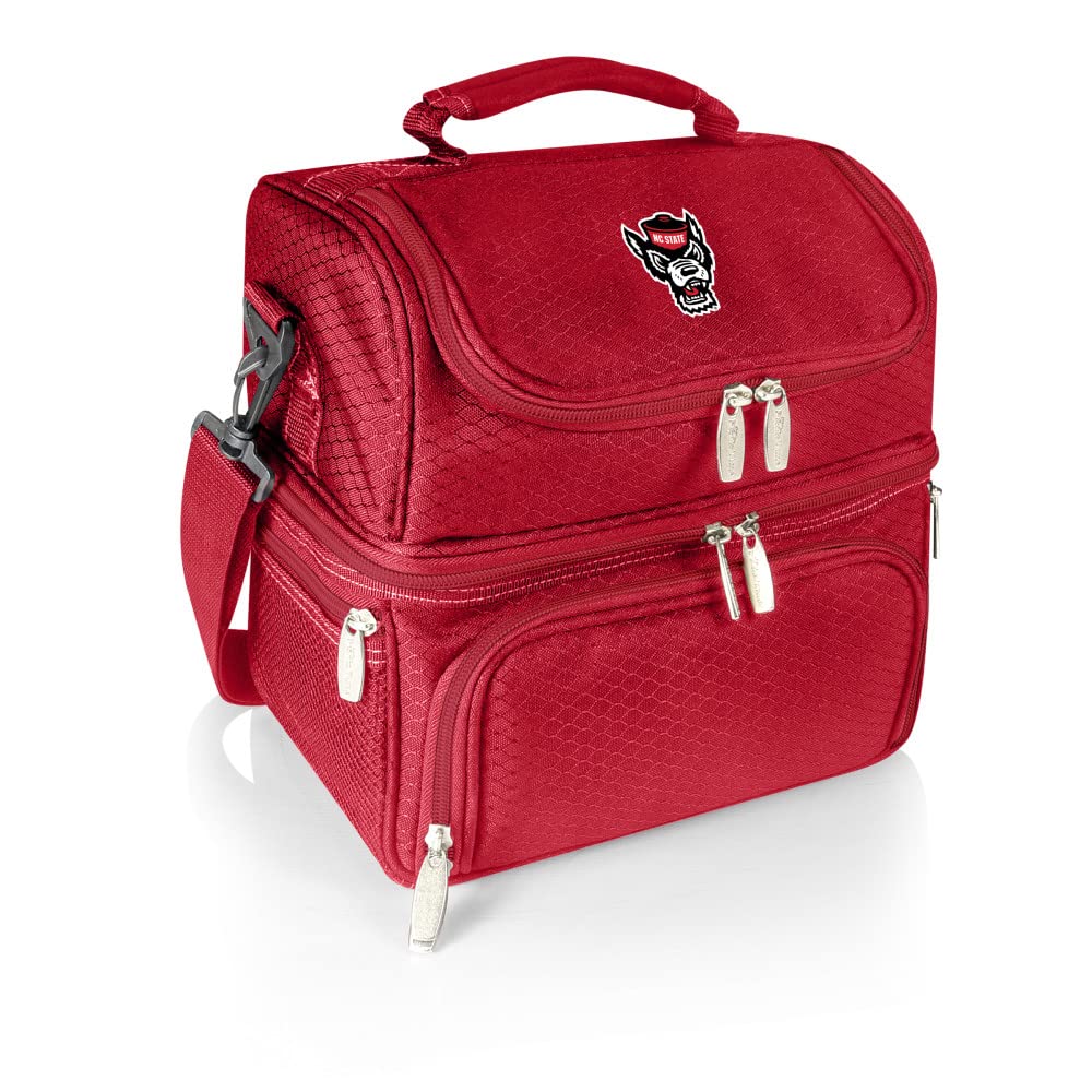 PICNIC TIME NCAA Nebraska Cornhuskers Insulated Lunch Bag with Picnic Set - Reusable Cooler Lunch Box for School, Work, Travel & Outdoor Activities