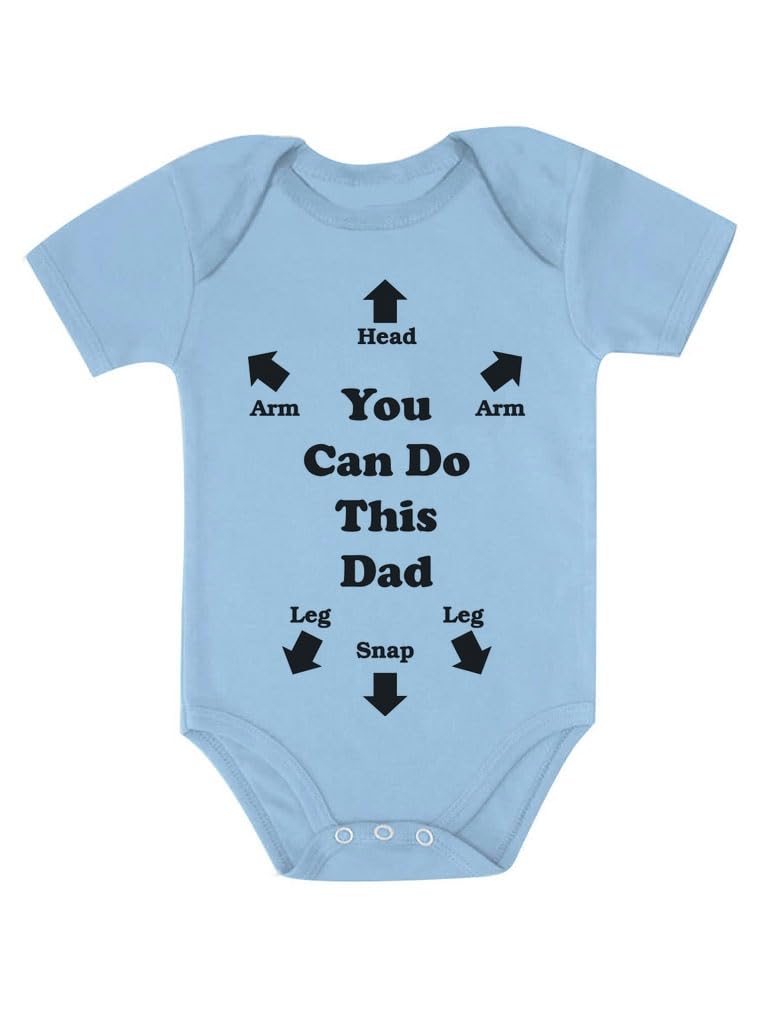 Funny Baby Bodysuit - 'You Can Do This' New Dad Gift for Infant Boys & Girls | Cute Outfit for Newborns, Baby Showers & Parenting Humor