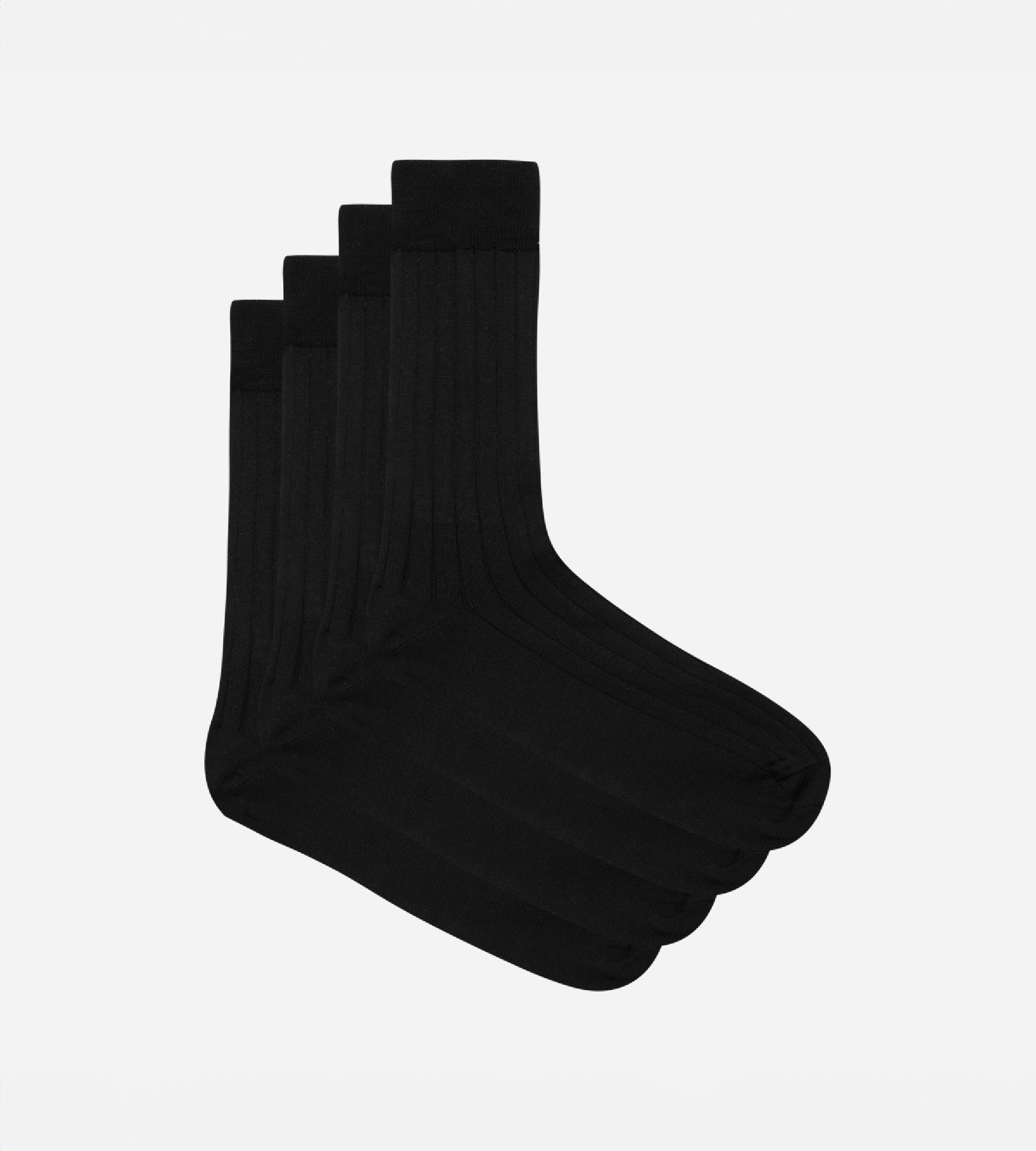 Premium 2-Pack Black Cashmere Socks for Men - Soft & Breathable Wool Dress Socks for Business, Office & Formal Occasions
