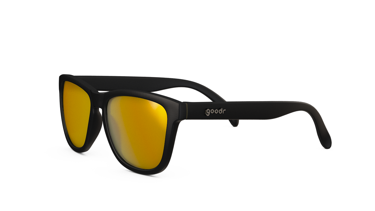 goodr OG Sunglasses - Whiskey Shots with Satan - Polarized UV Protection Running Cycling Driving Glasses for Men & Women - Perfect for Outdoor Sports, Beach & Daily Wear