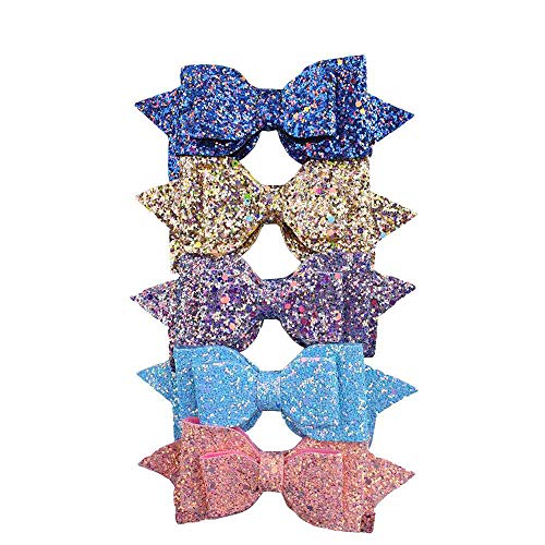 5pcs hair bow clips-A