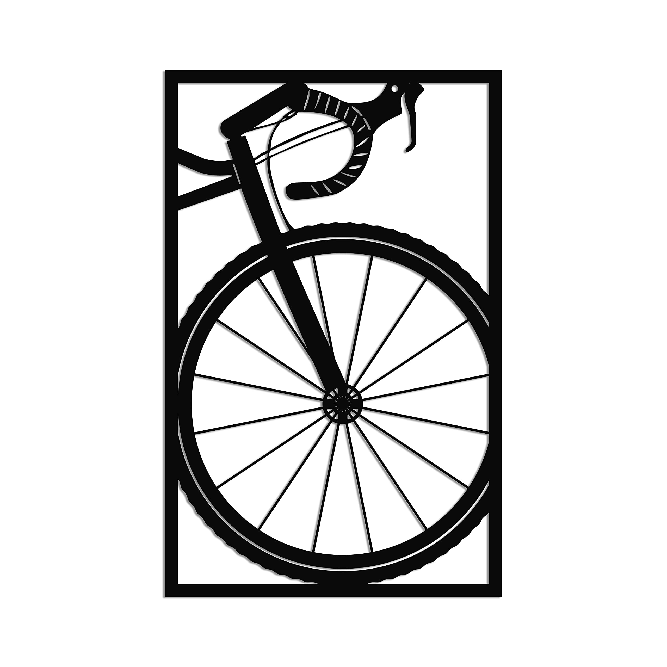 DEKADRON Metal Wall Art - Handcrafted Bicycle Wall Decor for Living Room, Bedroom & Office - Vintage Bike Art Metal Sign (15