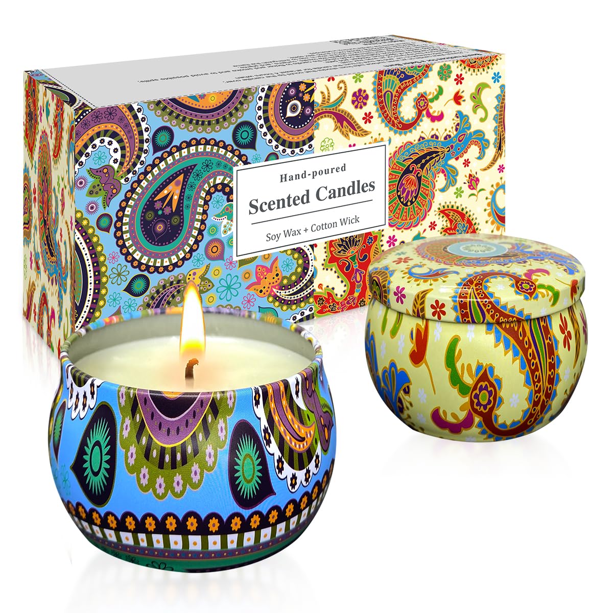Aromatherapy Soy Candles 4.4oz - Stress Relief for Home & Bedroom Gifts