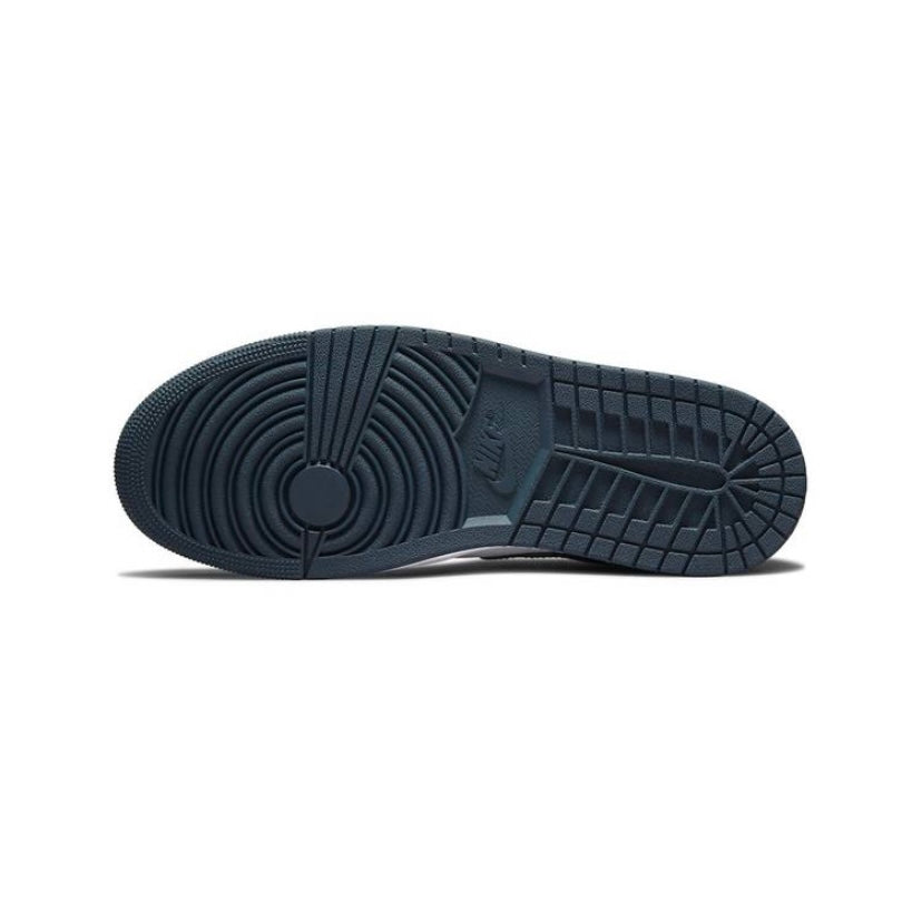 Air Jordan 1 Low GS Sneakers - Dark Teal, Armory Blue & White Basketball Shoes for Girls | Perfect for School, Sports & Casual Wear