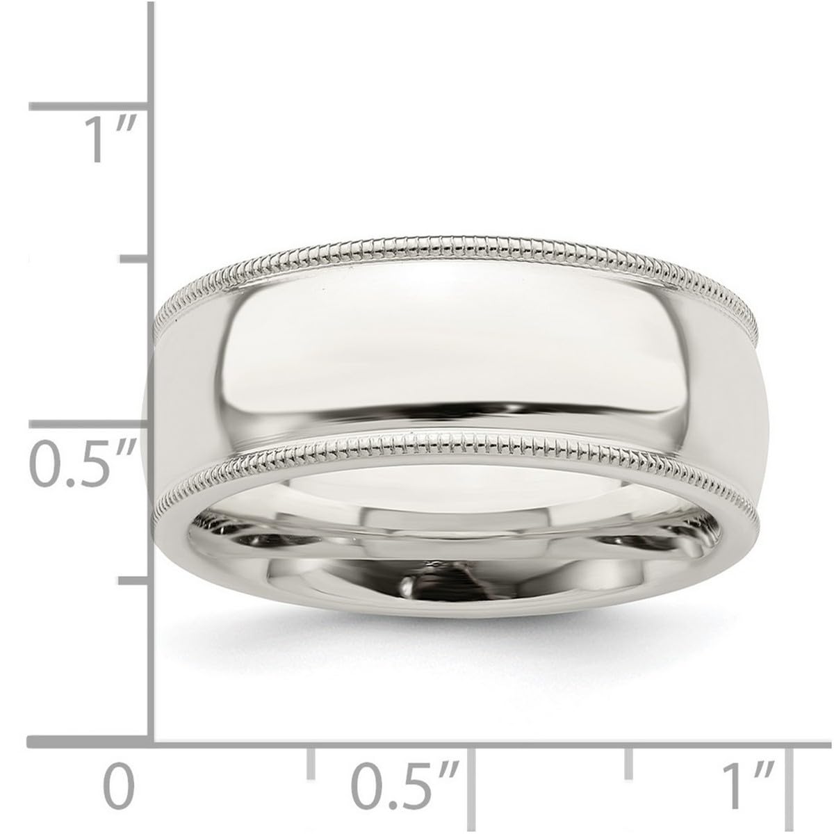 925 Sterling Silver Millgrain Comfort Fit Band Ring for Women & Men - Durable Wedding, Engagement & Fashion Jewelry - Perfect for Anniversaries, Gifts & Everyday Wear (Multiple Sizes Available)