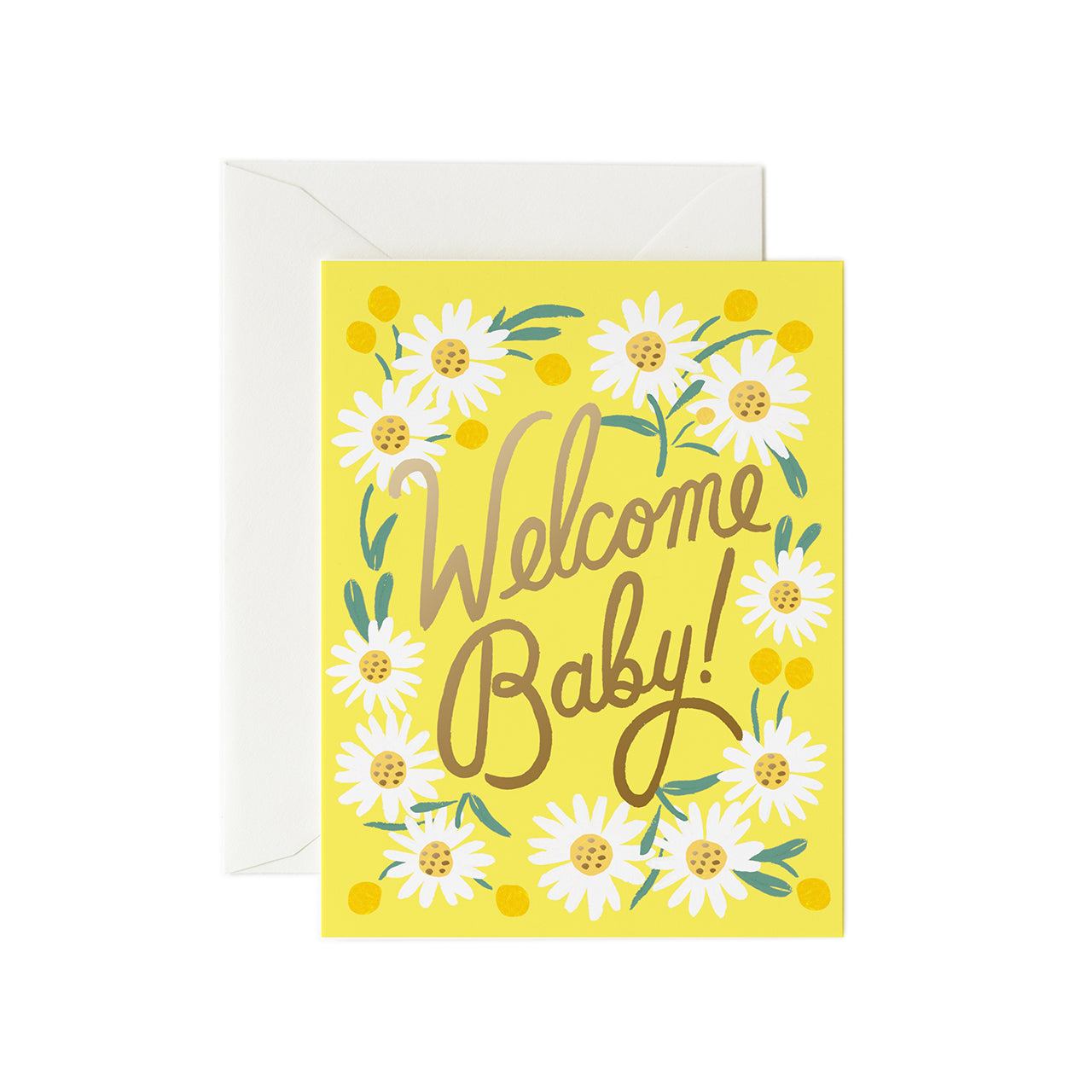 Beautiful Daisy Baby Greeting Card - Perfect for Newborn Announcements, Baby Showers & Birth Celebrations