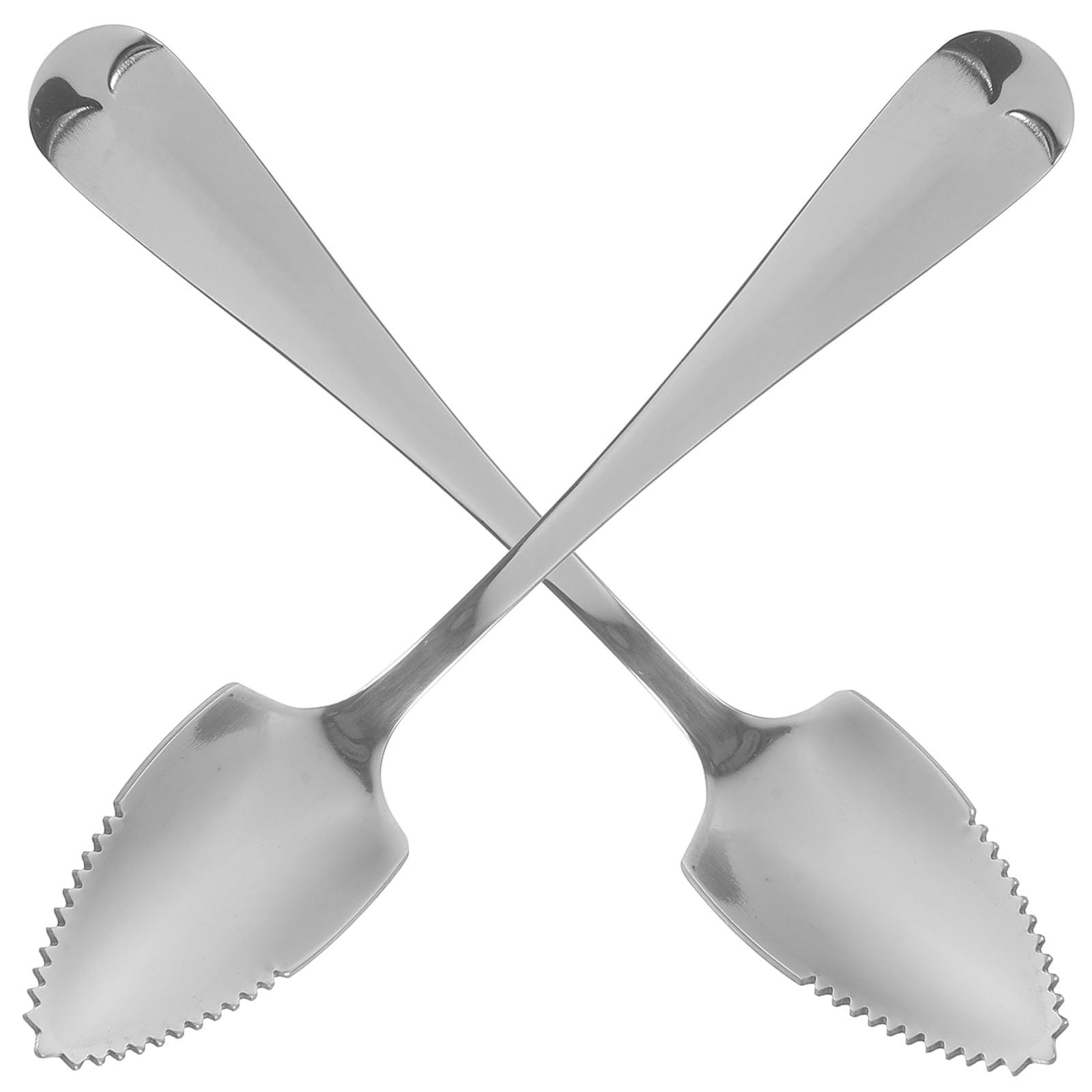 Housoutil 2-Pack Stainless Steel Grapefruit Serrated Knife Spoons - Citrus Fruit Utensil for Kiwi, Lemon, Desserts & Salads - Perfect for Kitchen, Picnics & Fruit Parties