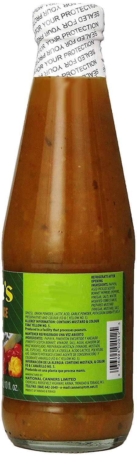 Matouk's West Indian Hot Sauce Salsa Picante - 10oz Bottle (Pack of 3) | Authentic Caribbean Hot Pepper Sauce | Perfect for Jerk Chicken, Seafood & BBQ