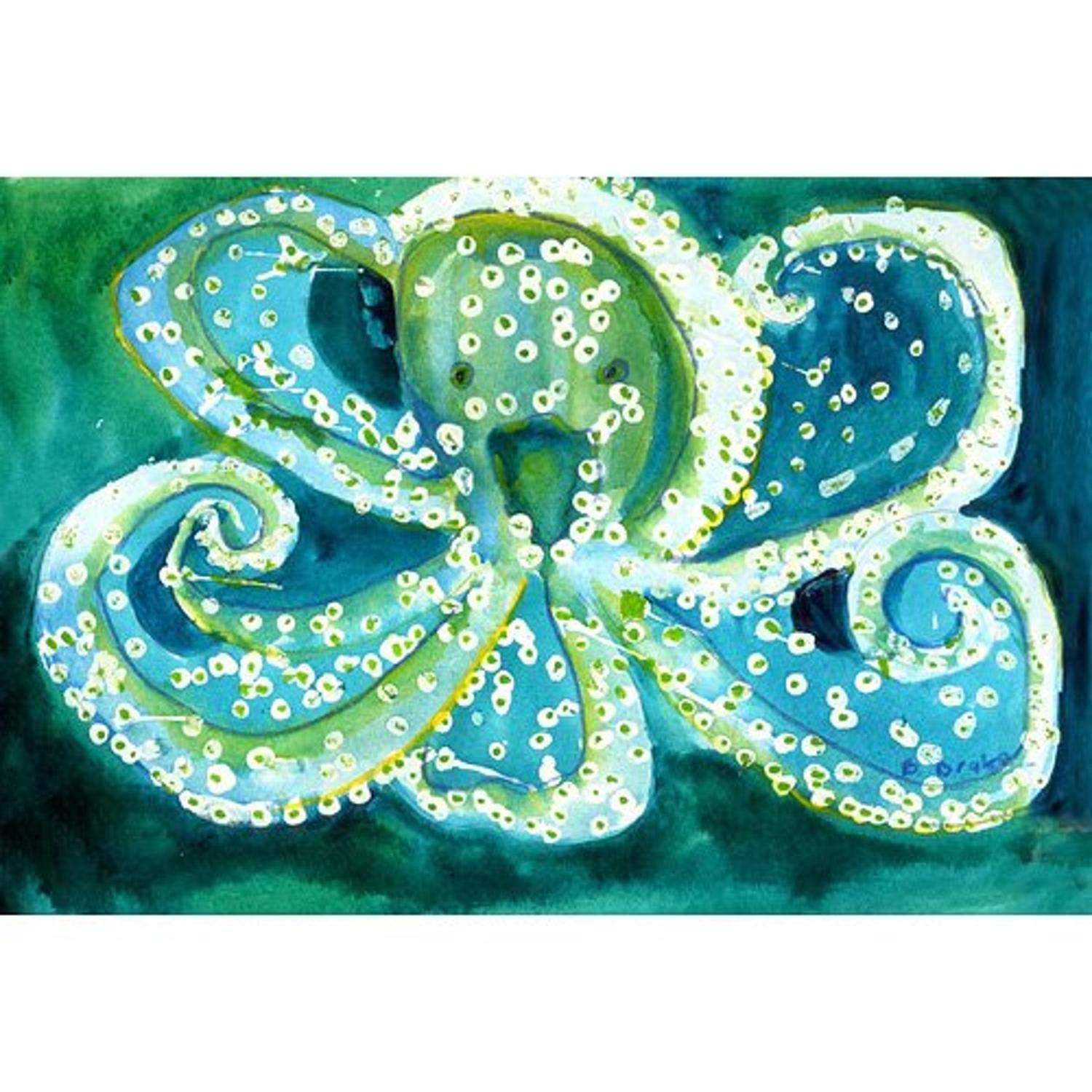Betsy Drake DM900 Coastal Octopus Non-Slip Door Mat 18