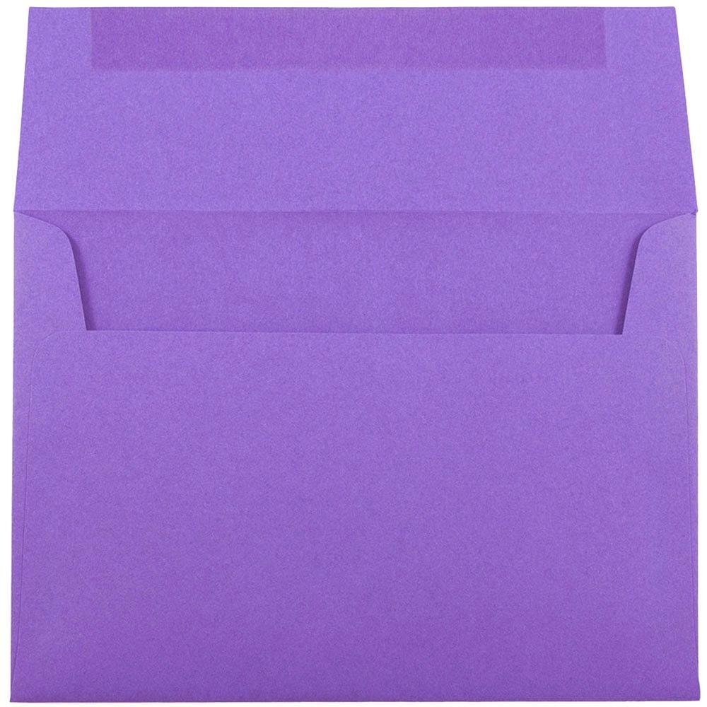 JAM PAPER A7 Violet Invitation Envelopes - 500pcs Recycled - for Weddings & Events