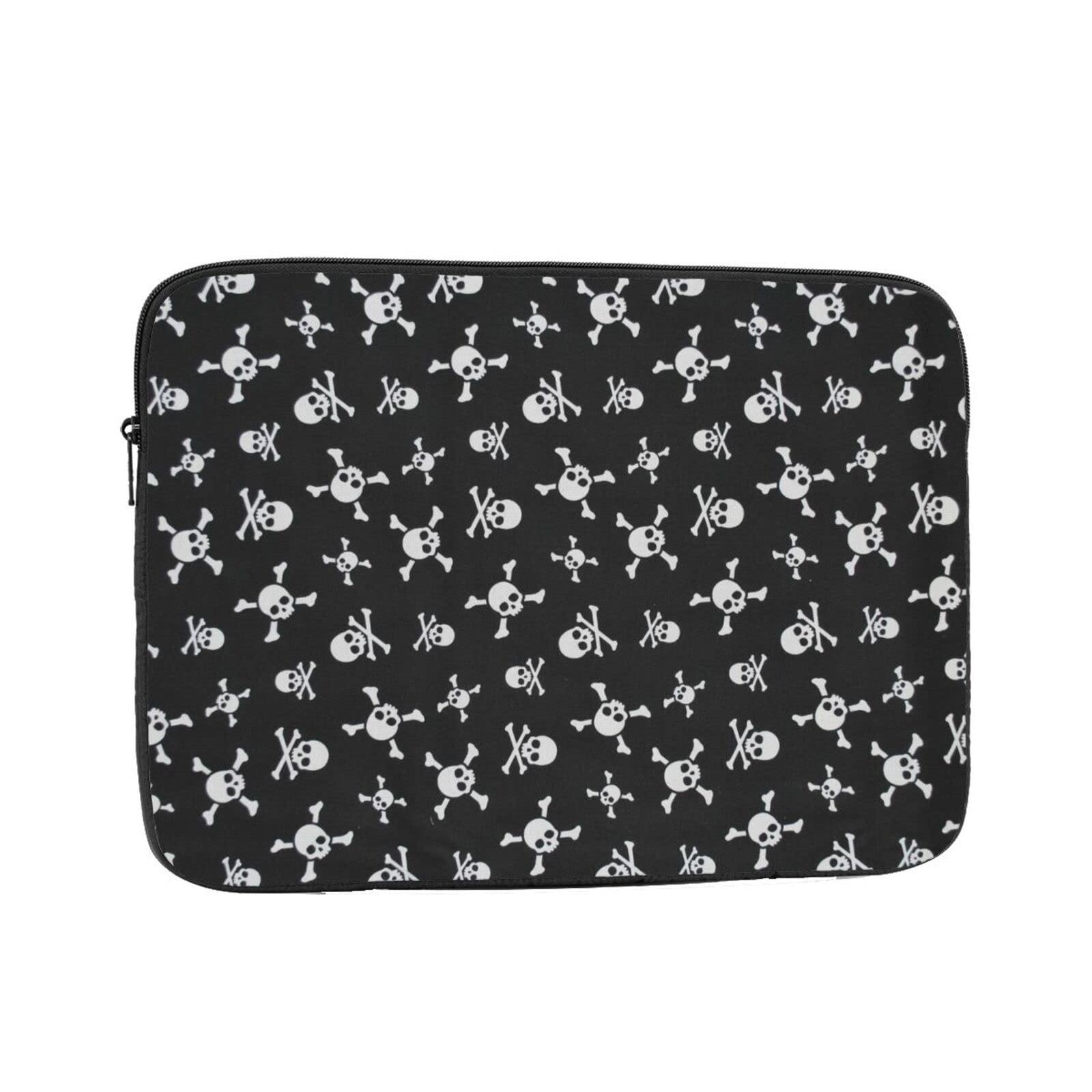 10 Inch Shockproof Laptop Sleeve - Waterproof Protective Zipper Case for Notebook & MacBook | Durable Computer Bag for Men & Women (Skull Design) | Perfect for Travel, Office & School Use