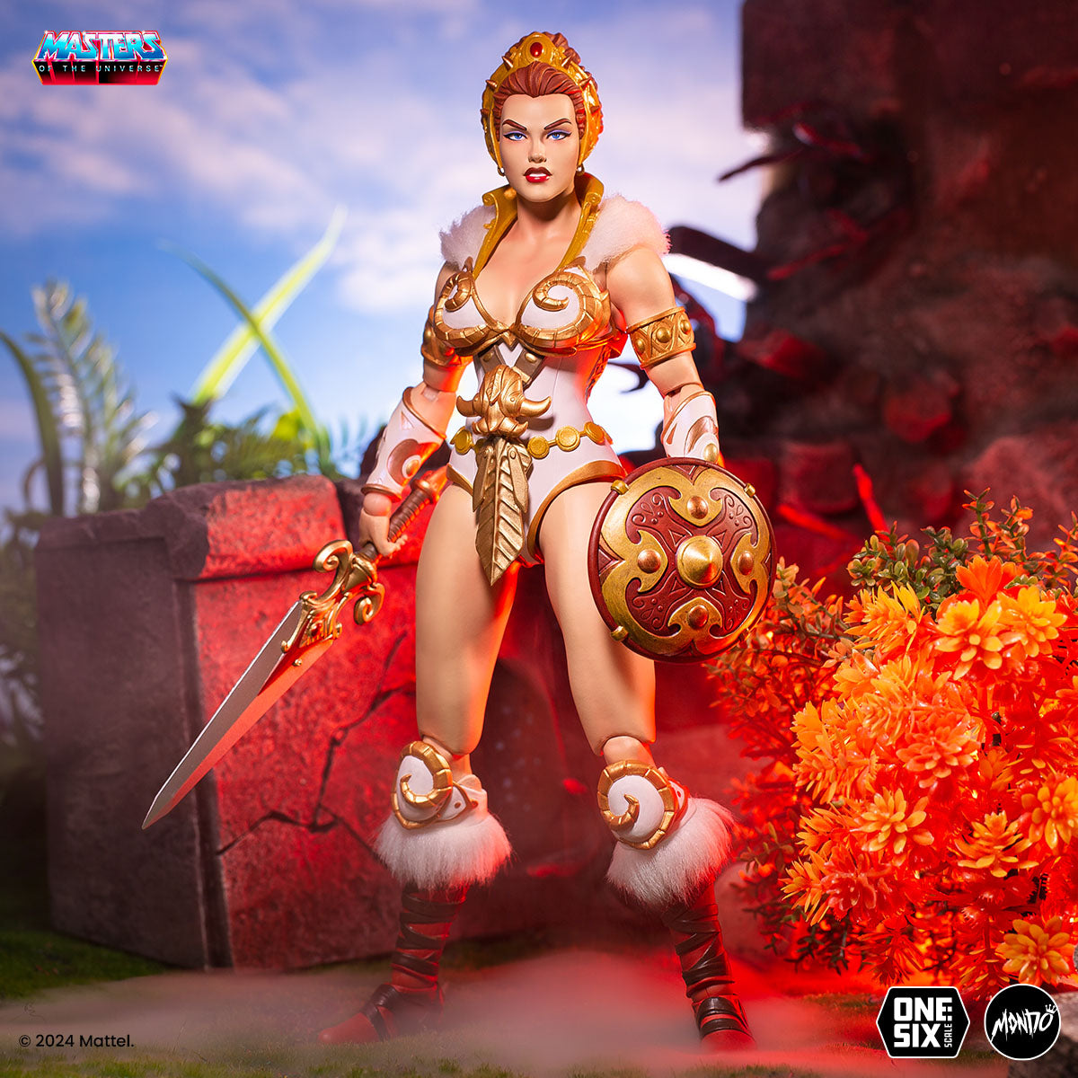 Masters of the Universe Teela 1/6 Scale Action Figure - Collectible He-Man Series Statue for Display & Gift Giving - Perfect for Fans, Collectors & Home Decor