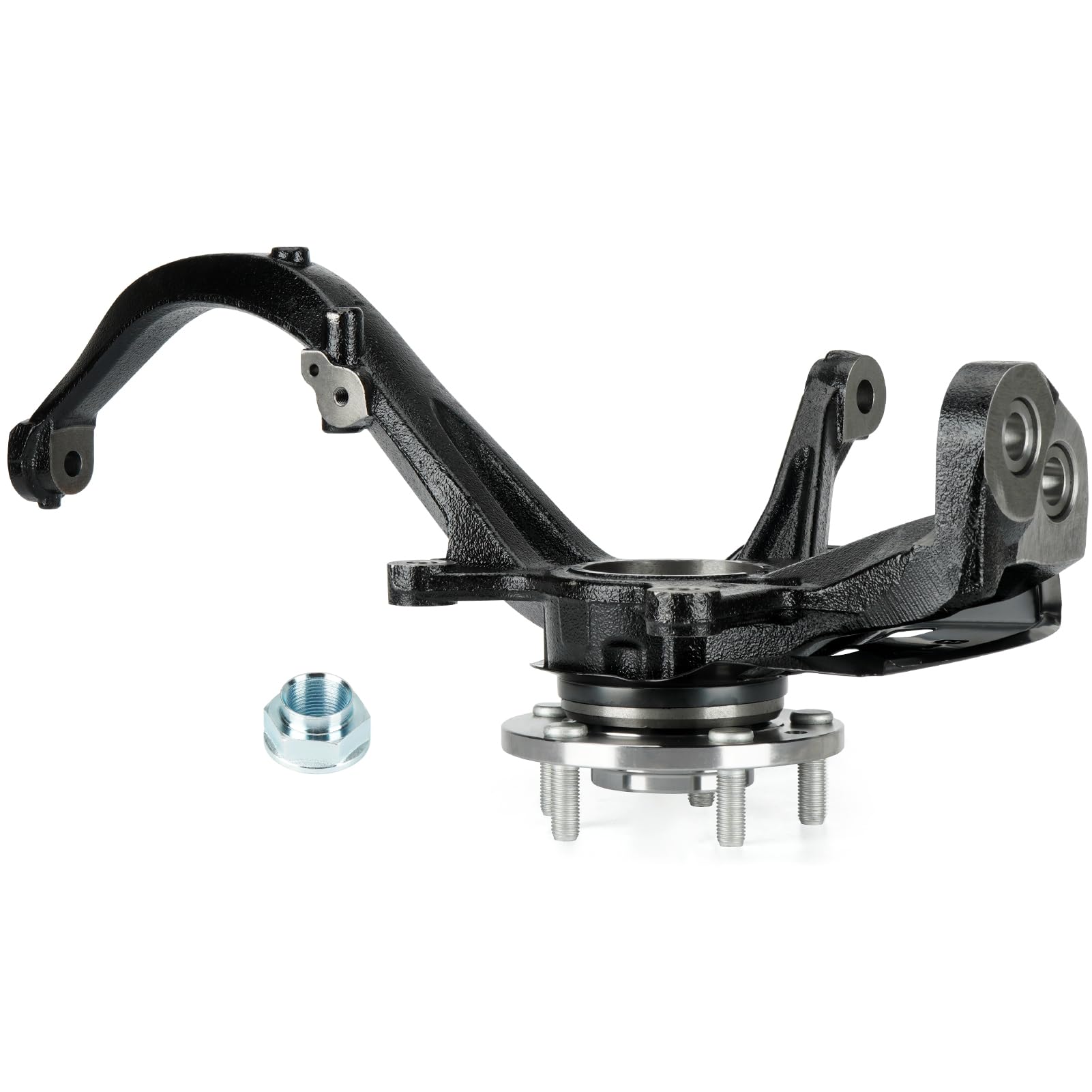 Front Steering Knuckle & Wheel Bearing Hub Assembly for Ford Fusion 2006-2012, Lincoln MKZ 2007-2012, Zephyr 2006, Mercury Milan 2006-2011 - Right Passenger Side (Part# 698-408, 698408, LK012) - Perfect for Suspension Repair & Wheel Alignment