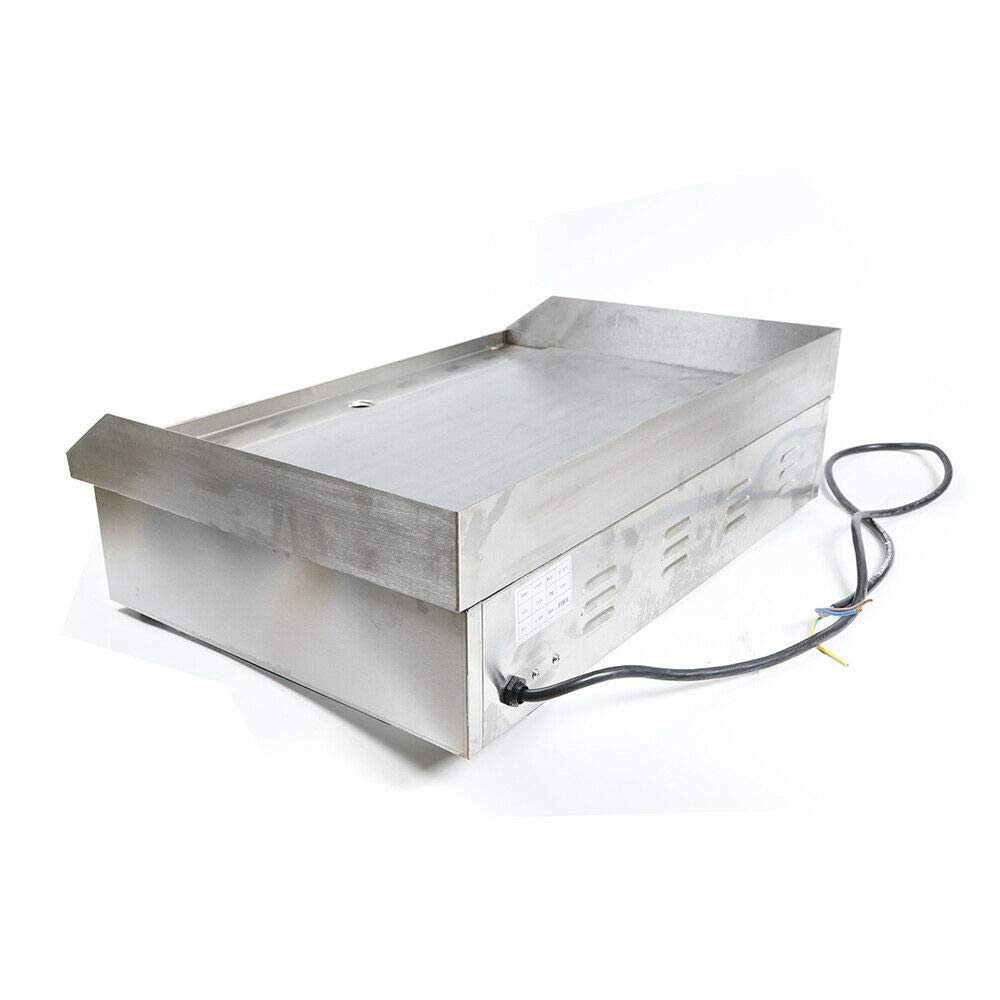 Commercial Electric Griddle 4400W - Heavy Duty Stainless Steel Countertop Flat Top Grill with Dual Zone Temperature Control (122°F-572°F) - 28.6