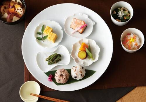 Miyama Handcrafted Engraved Small Plate Gift Set - Set of 5 Japanese Ceramic Appetizer Dishes for Sushi, Desserts & Home Decor