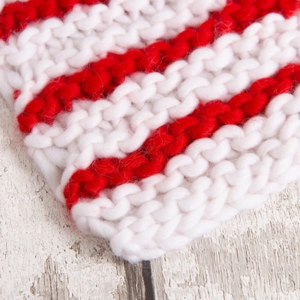 Kids DIY Knitting Kit - Candy Cane Scarf for Children | Fun Holiday Craft Project for Christmas Gifts & Winter Activities