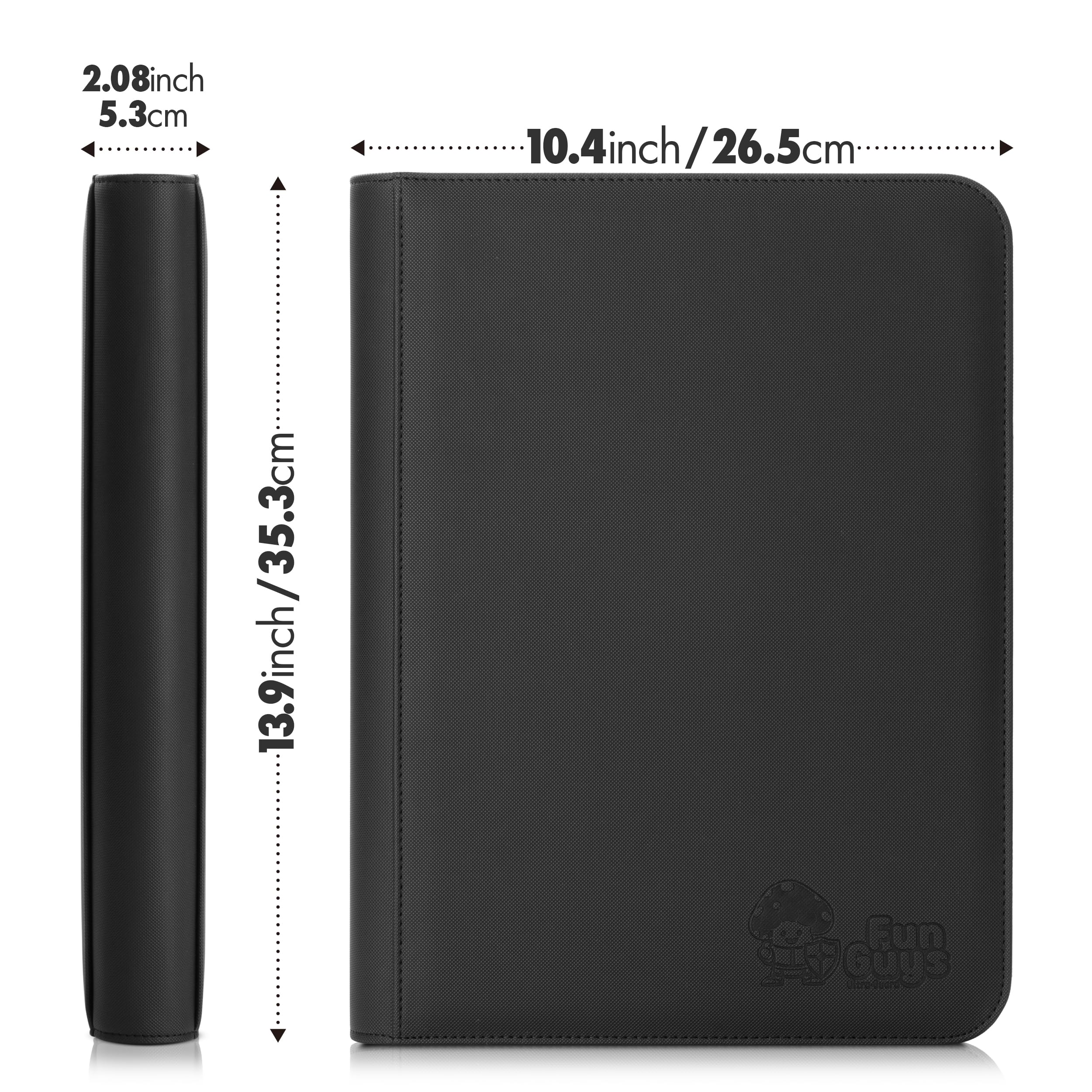 Premium 9-Pocket Trading Card Binder - Side Loading 504-Capacity for Pokemon, Sports, Yugioh & MTG Cards | Durable TCG Card Collection Organizer | Perfect for Collectors, Tournaments & Storage