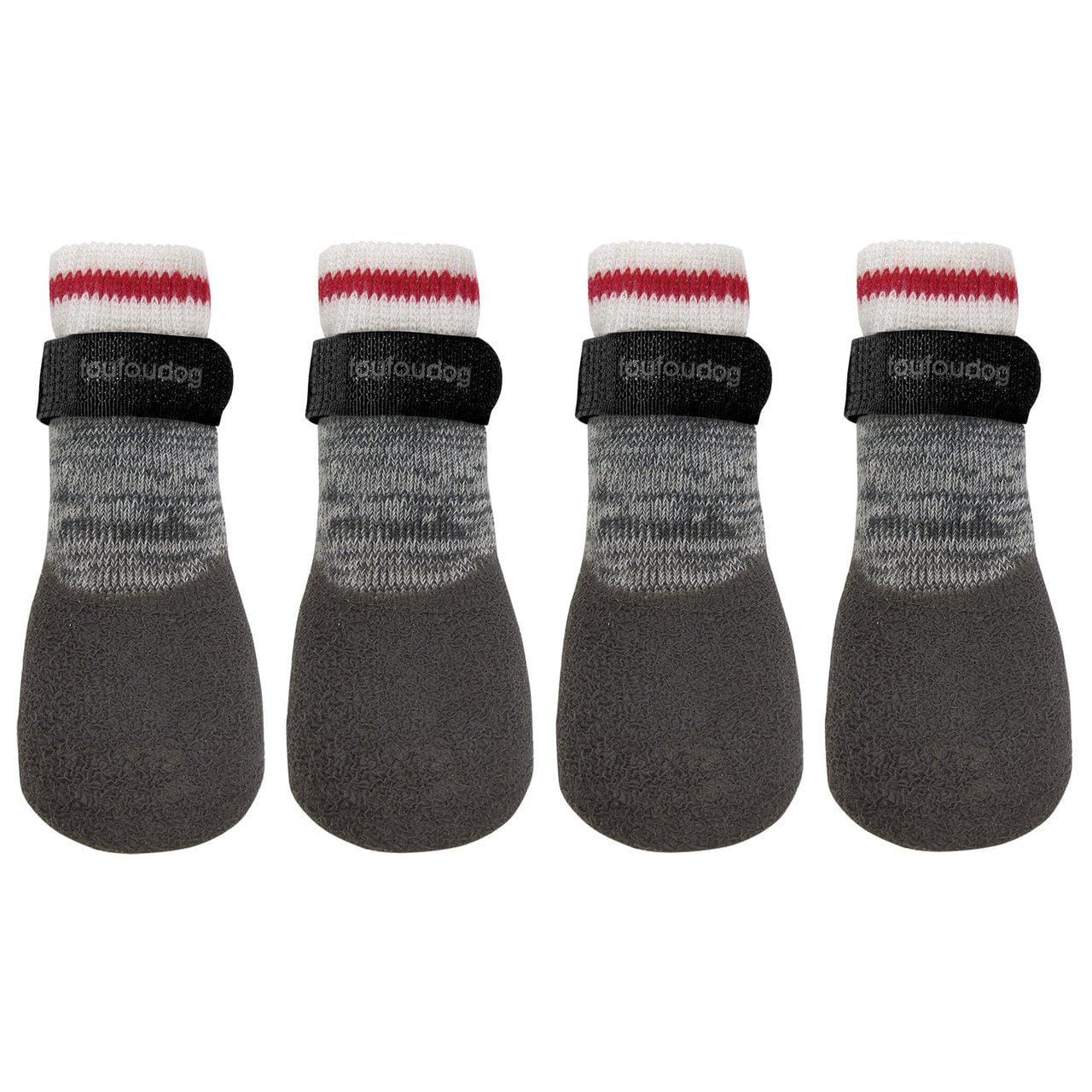 FouFou Dog Non-Slip Rubber Dipped Socks for Dogs - Waterproof Pet Booties for Indoor/Outdoor Use, Hardwood Floors & Winter Protection