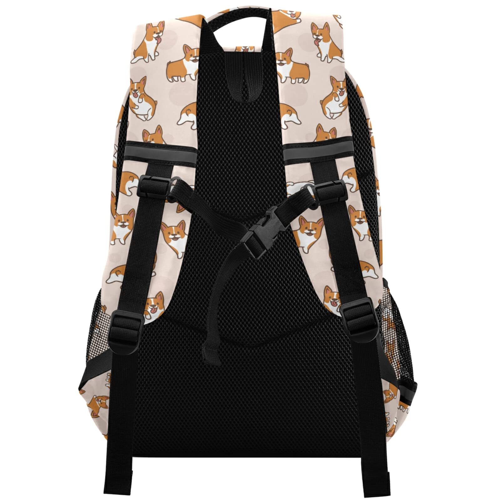 ALAZA Cute Little Corgi Dog Backpack - Lightweight Travel Laptop Daypack for School, Work & College | Waterproof Book Bag for Men, Women, Teens & Kids | Perfect for Daily Use, Commuting & Outdoor Activities