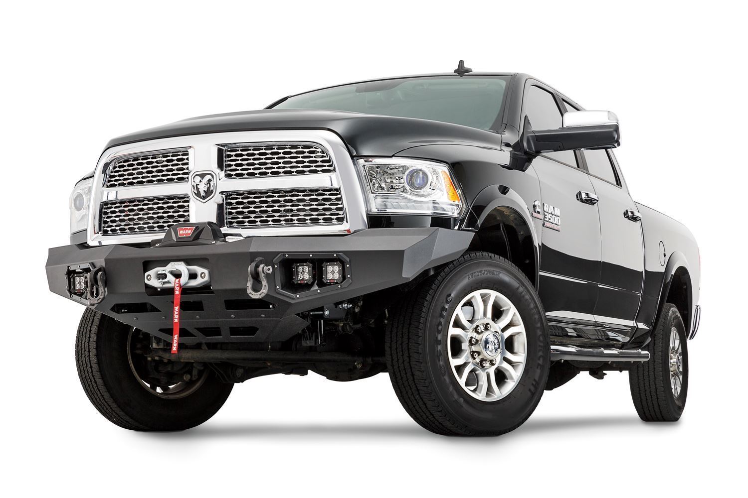 2013-2019 Ram 2500/3500 Warn Ascent Heavy Duty Front Bumper | Off-Road Truck Bumper for Enhanced Protection & Style | Perfect for Trail Riding, Towing & Adventure Vehicles