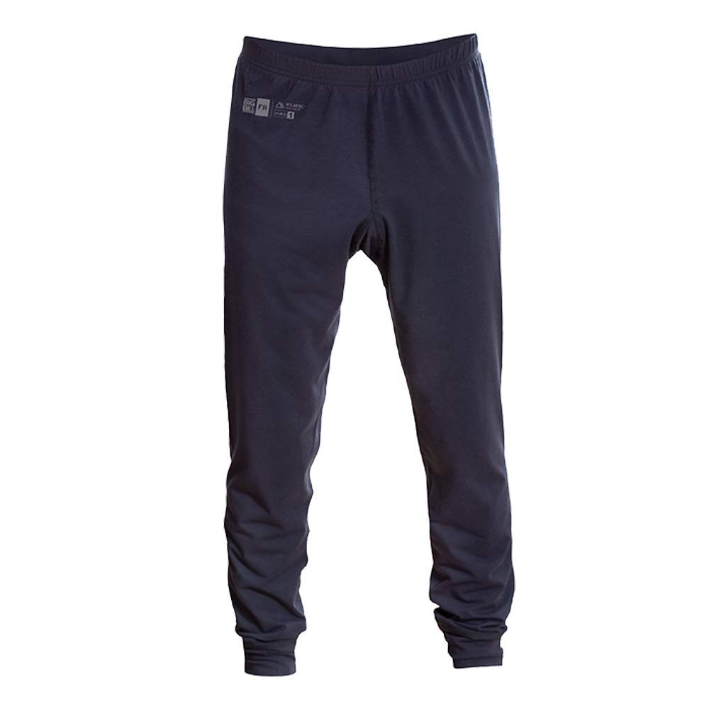 Flame Resistant Men's Lightweight Base Layer Pants - Big Bill DW0PD7 FR, Made in Canada/USA, Small, Navy - Ideal for Workwear, Outdoor Activities & Industrial Safety
