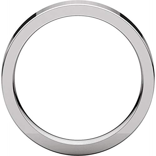 Sterling Silver 4mm Flat Comfort Fit Wedding Band Ring - Size 9 - Perfect for Men's & Women's Everyday Wear, Anniversary Gifts & Couple Rings