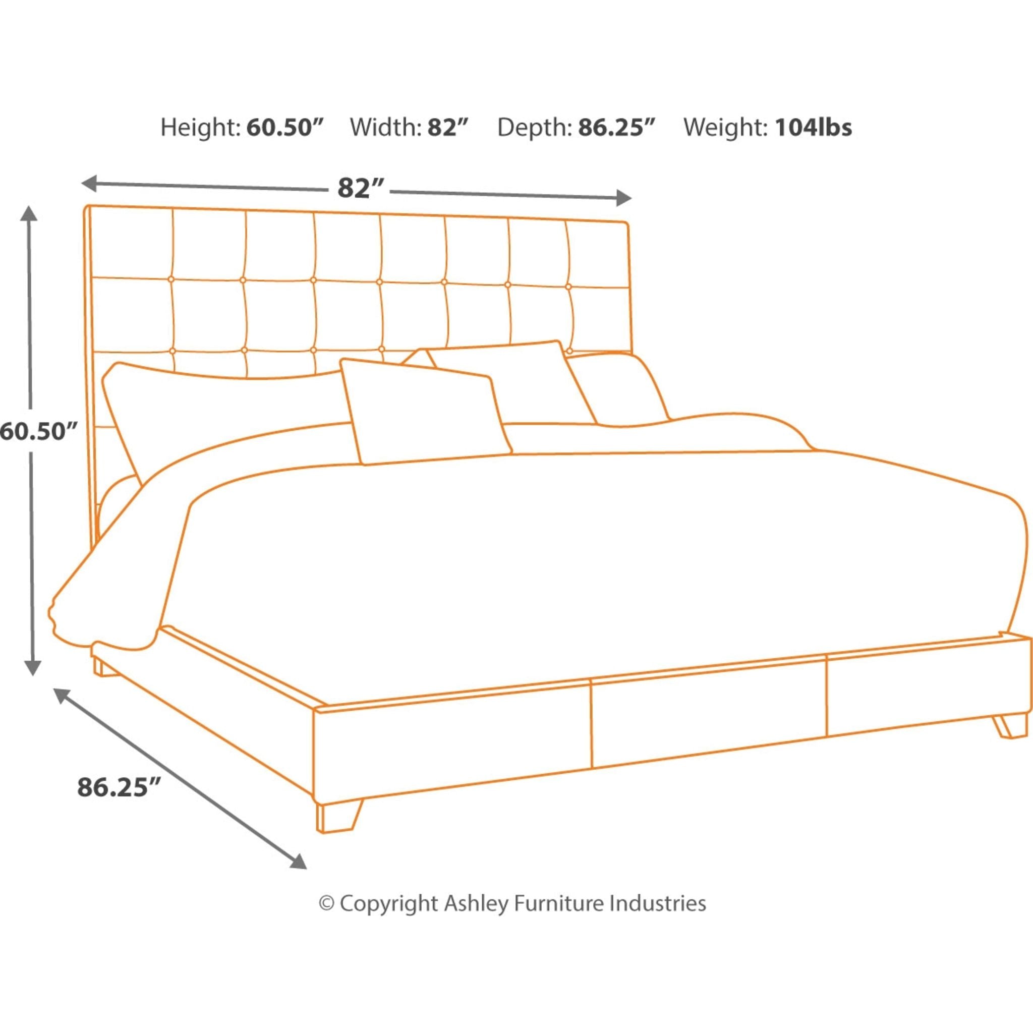Dolante Upholstered Bed Frame - Queen Size Beige Fabric Headboard Platform Bed with Wooden Slats - Perfect for Master Bedroom, Guest Room & Modern Home Decor