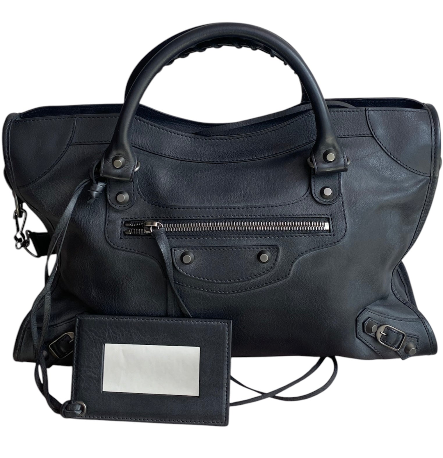 Balenciaga Black Leather City Bag for Women - Stylish & Durable Designer Handbag for Everyday Use, Work, and Travel
