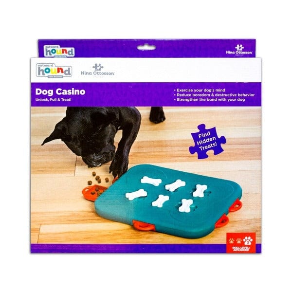 Outward Hound Fun Feeder Dog Bowl - Slow Feeder for Dogs to Prevent Bloat & Improve Digestion - Perfect for Mealtime, Training, and Puzzle Play