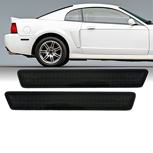 99-04 Mustang Smoke Lens Rear Bumper Reflectors