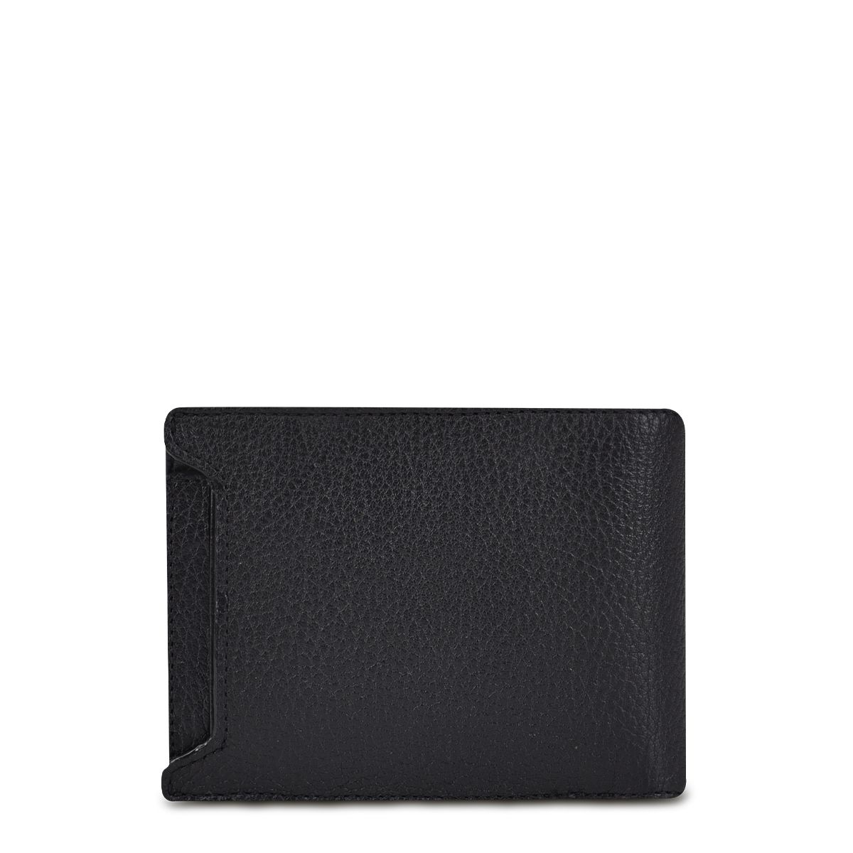 B3038RS Cuadra Black Genuine Leather Men's Bi-Fold Wallet - Slim RFID Blocking Casual Fashion Wallet for Everyday Use & Travel