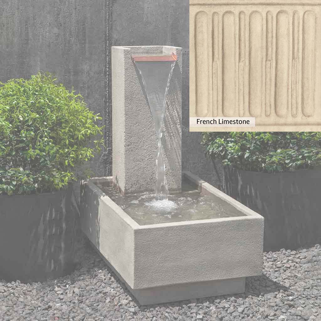 Campania International Falling Water Fountain IV - Outdoor Garden Waterfall Feature for Patio, Yard, and Landscape Decor